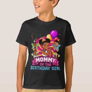 Mommy The Birthday Girl Party Pink Doll Family Dec T-Shirt