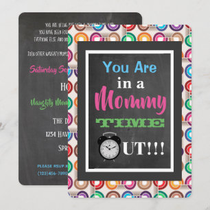 Mommy Time Out "Moms Night Out" Invitation de la f