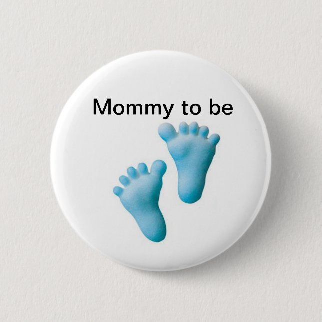 Mommy to be 2 inch round button (Front)