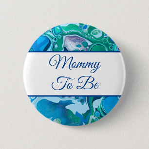 Mommy To Be Boy's Baby Shower 2 Inch Round Button