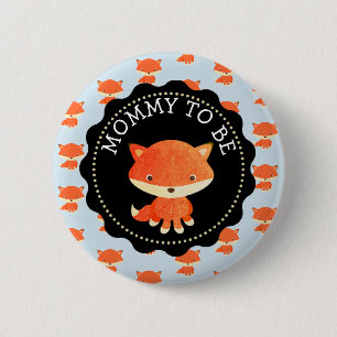 Mommy To Be Button Woodlands Theme