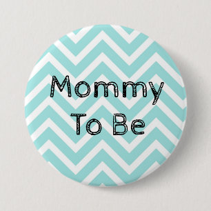 Mommy to be Chevron Baby Shower button