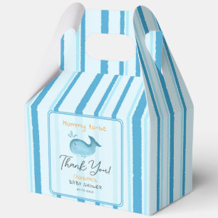 Mommy To Be Cute Whale Baby Shower Favor Box