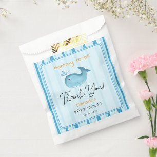 Mommy To Be Cute Whale Baby Shower Favour Bag