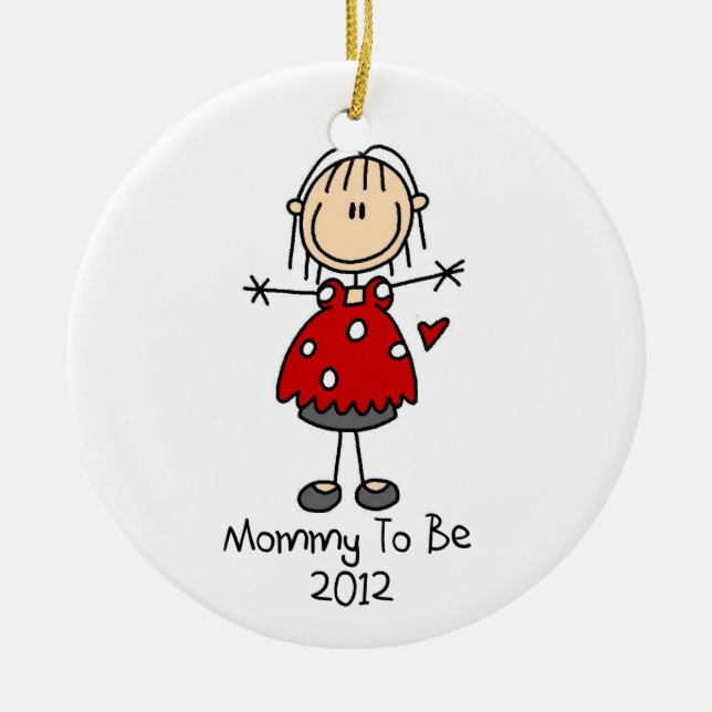 Mommy To Be Dated 2012  Keepsake Ornament (Front)