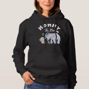 Mommy To Be Elephant Baby Shower Mother's Day 1 Hoodie