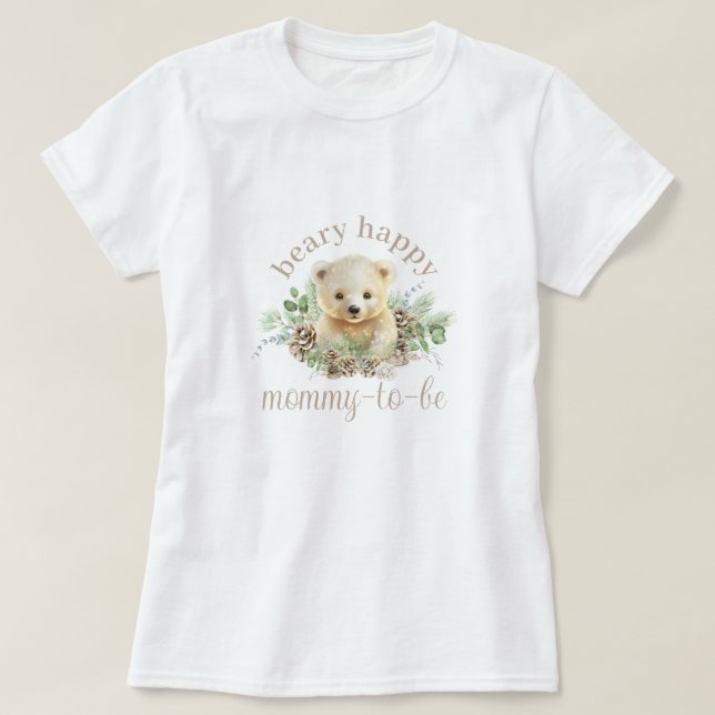 Mommy To Be Mom Baby Shower Pregnancy T-Shirt (Design Front)