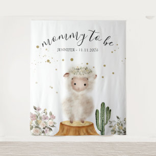 Mommy to be Sheep backdrop Tapestry