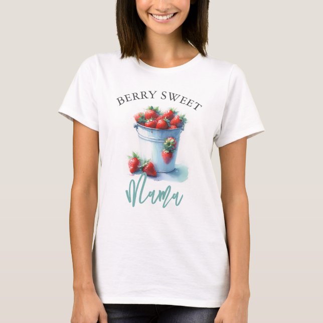 Mommy To Be Shirts Berry Sweet Mama (Front)
