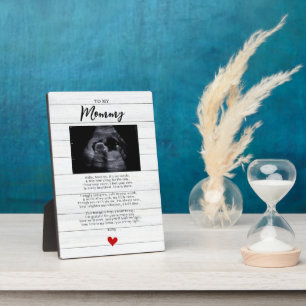 Mommy to be Ultrasound Sonogram Bump Poem Plaque