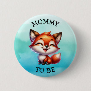 Mommy To Be   Woodland Creatures Baby Shower 2 Inch Round Button