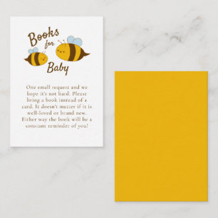 Mommy to Bee Baby Shower Books Request Card