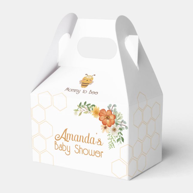 Mommy To Bee Baby Shower Favour Box (Front Side)