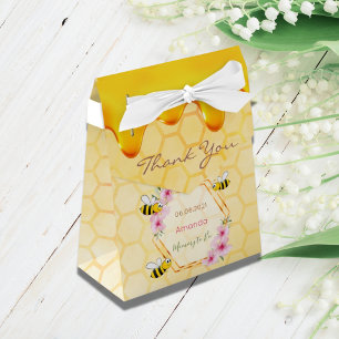 Mommy to Bee Baby shower honey drips thank you Favor Box