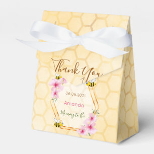 Mommy to Bee Baby shower honeycomb thank you Favor Box