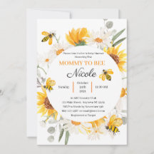Mommy To Bee Baby Shower Invitation