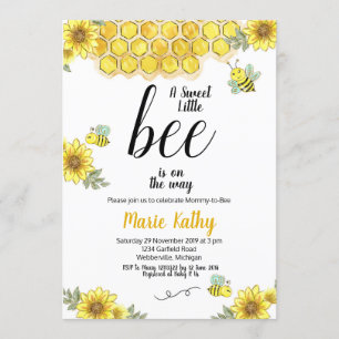 Mommy-to-Bee Baby Shower invitation