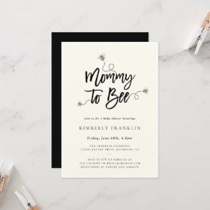 Mommy To Bee Baby Shower Invitation