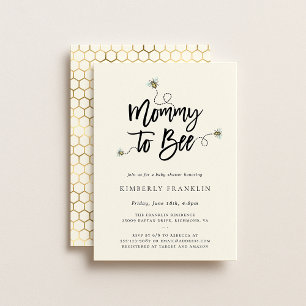 Mommy To Bee Baby Shower Invitation