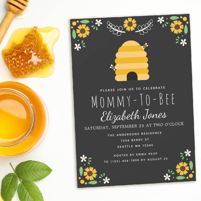 Mommy To Bee Baby Shower Invitation (Creator Uploaded)