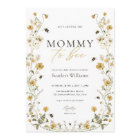 Mommy to Bee Baby Shower Invitation Honey Flower