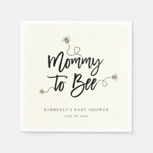 Mommy To Bee Baby Shower Napkin