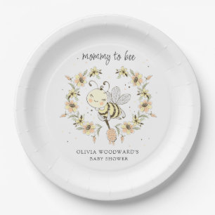 Mommy To Bee Baby Shower  Paper Plate