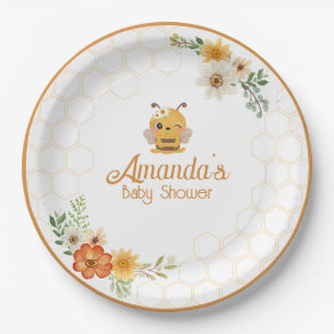 Mommy To Bee Baby Shower Paper Plates