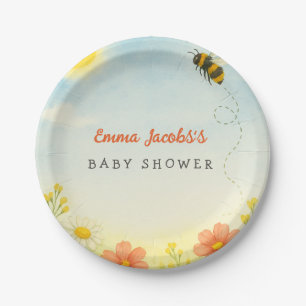 Mommy To Bee Baby Shower Paper Plates