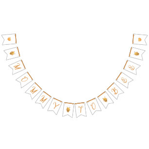 Mommy To Bee Baby Shower Party Bunting Flags