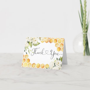 Mommy to Bee Baby Shower Thank You Card