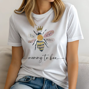 Mommy-to-Bee Baby Shower Tri-Blend Shirt