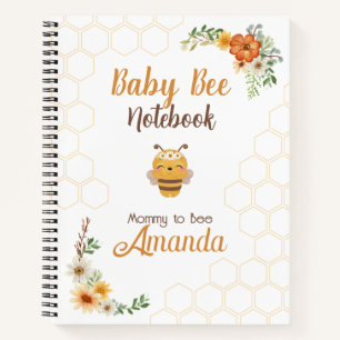 Mommy to bee Baby to bee Lined Notebook