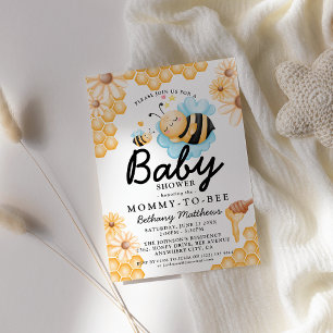 Mommy to Bee Bumble Bee Baby Shower Invitation