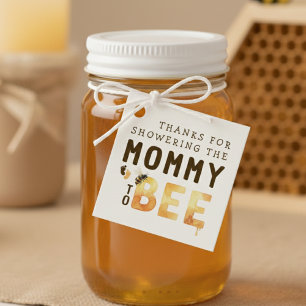Mommy to Bee Bumblebee Thank You Baby Shower Favour Tags
