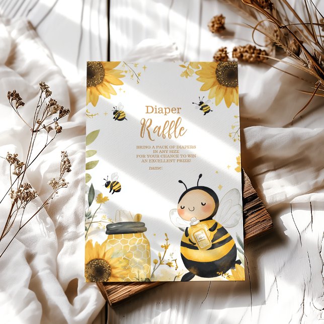 Mommy to Bee Floral  Diapper Raffle Enclosure Card (Creator Uploaded)
