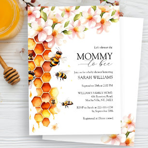 Mommy To Bee Gender Neutral Baby Shower Invitation