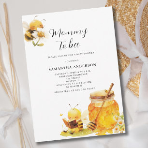 Mommy To Bee Gender Neutral Baby Shower  Invitation