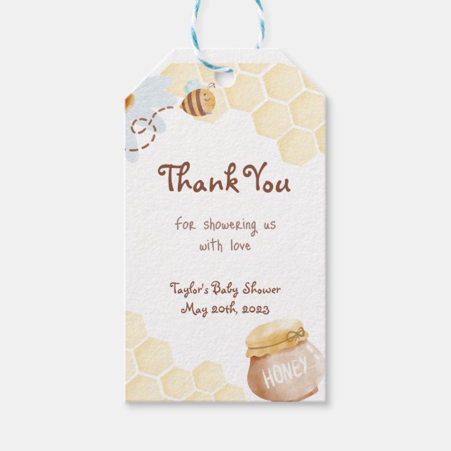 Mommy to Bee Gift Favour Tags (Front)