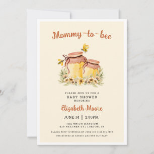 Mommy-to-bee Honey and Bees Baby Shower Invitation