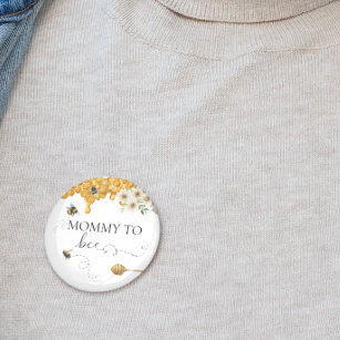 Mommy To Bee Honey Cute Mother  2 Inch Round Button