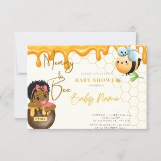 Mommy To Bee Invitation