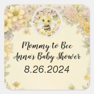 Mommy to Bee Square Sticker