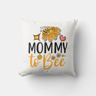 Mommy to Bee Throw Pillow