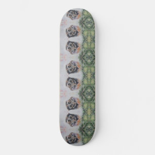 Mommy... - Watercolor Painting - Small Owl Skateboard