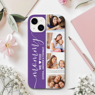 Mommy we love you   Photo collage Children Gift  Case-Mate iPhone 14 Case