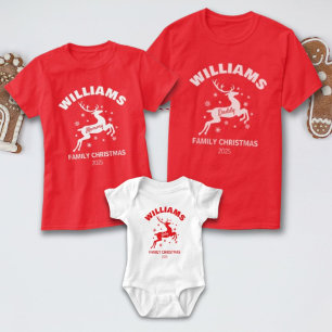 Mommy Winter Reindeer Family Christmas T-Shirt