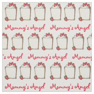 Mommy's Angel Food Strawberry Angelfood Cake Fabric