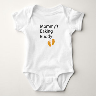 Mommy's Baking Buddy    Baking mom, baking baby Bodysuit