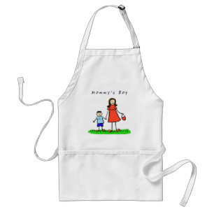 Mommy's Boy Apron (Brunette)